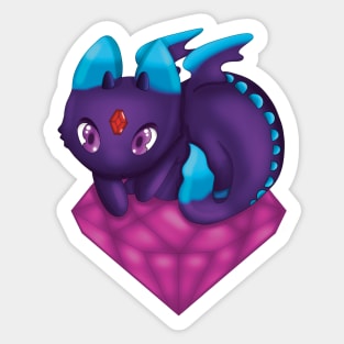 Purple fairy dragon Sticker